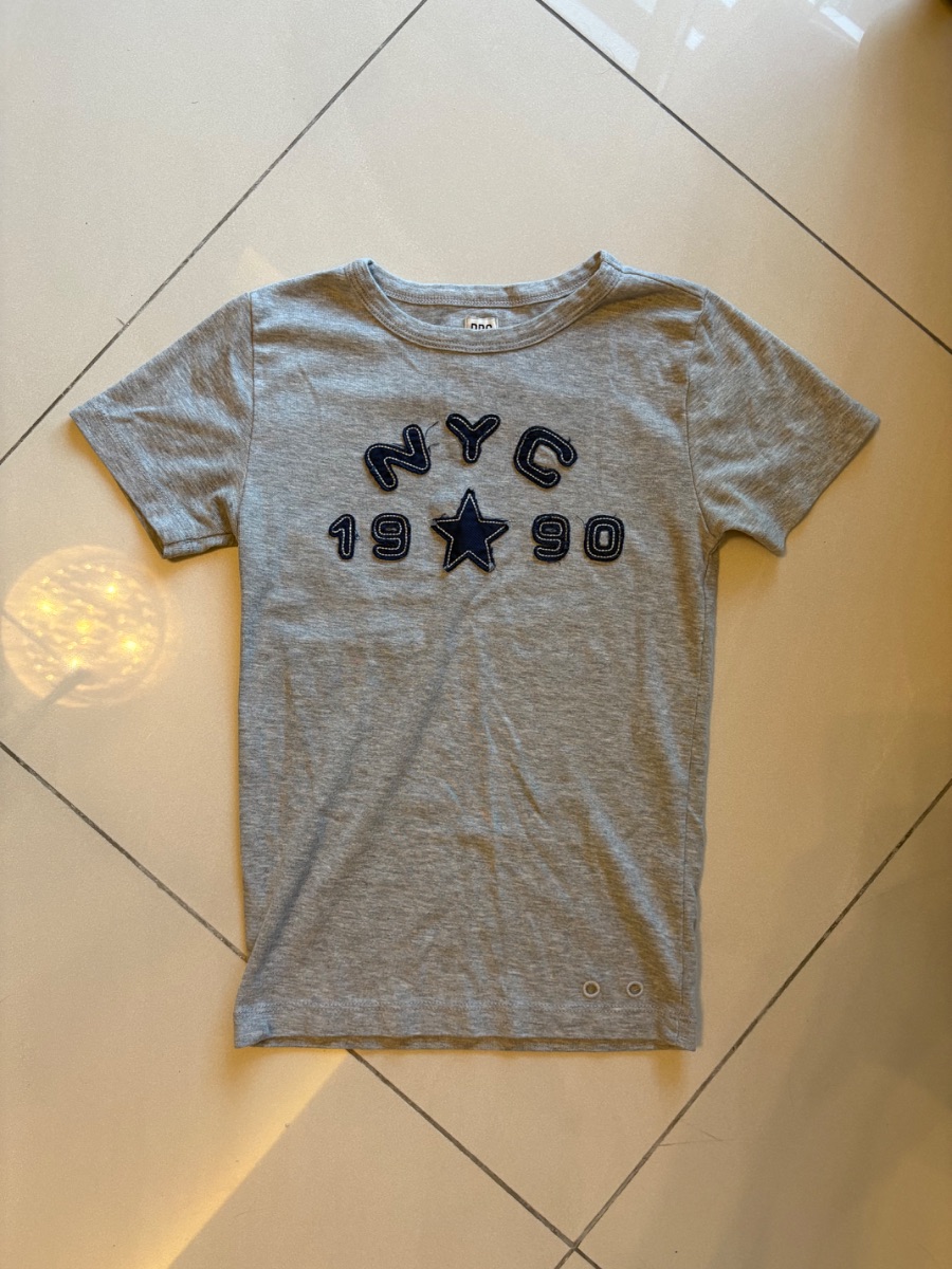 Urban Outfitters BDG grey marl graphic T-shirt embroidered photo 2