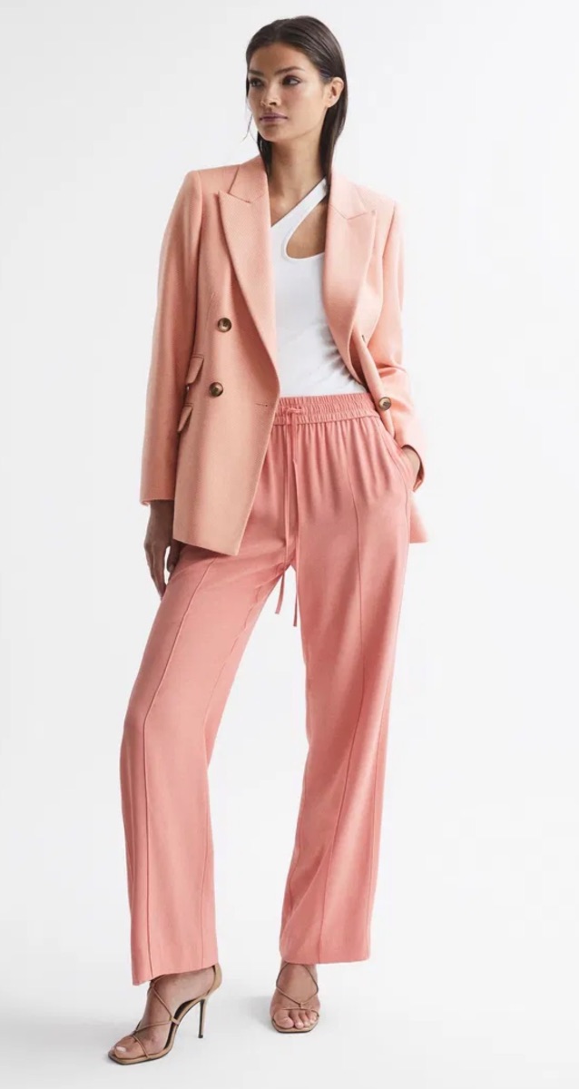 Brand New Reiss Pink Double-Breasted Blazer with Tags photo 2