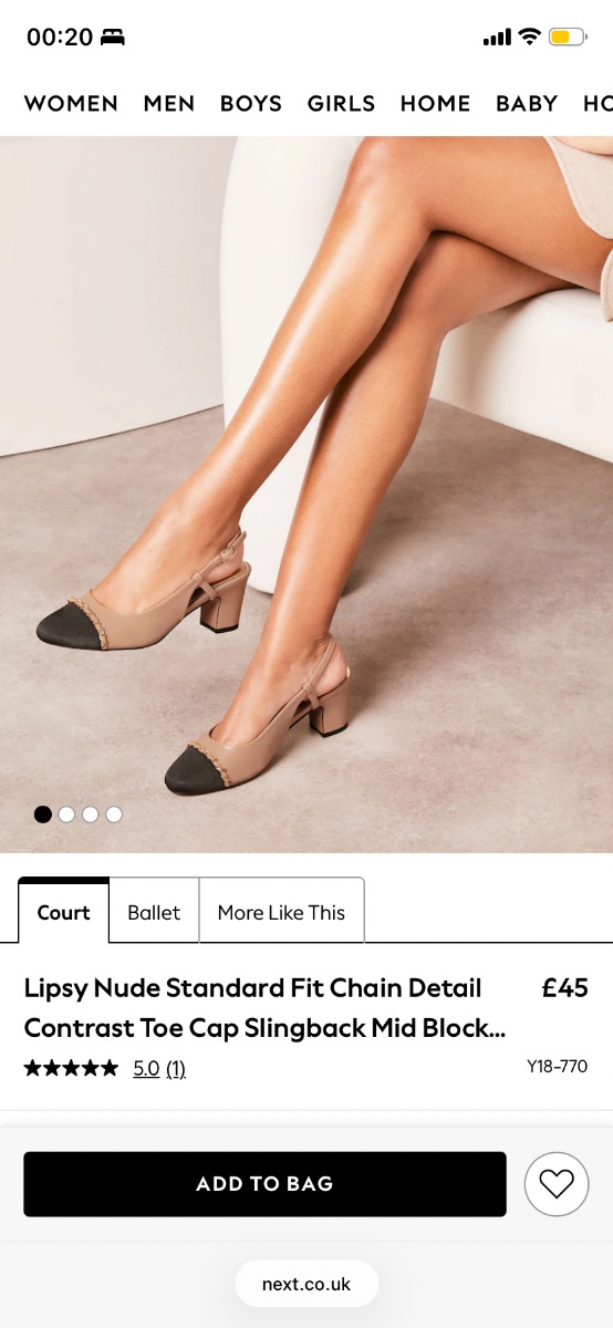 Lipsy Slingback Block Heels