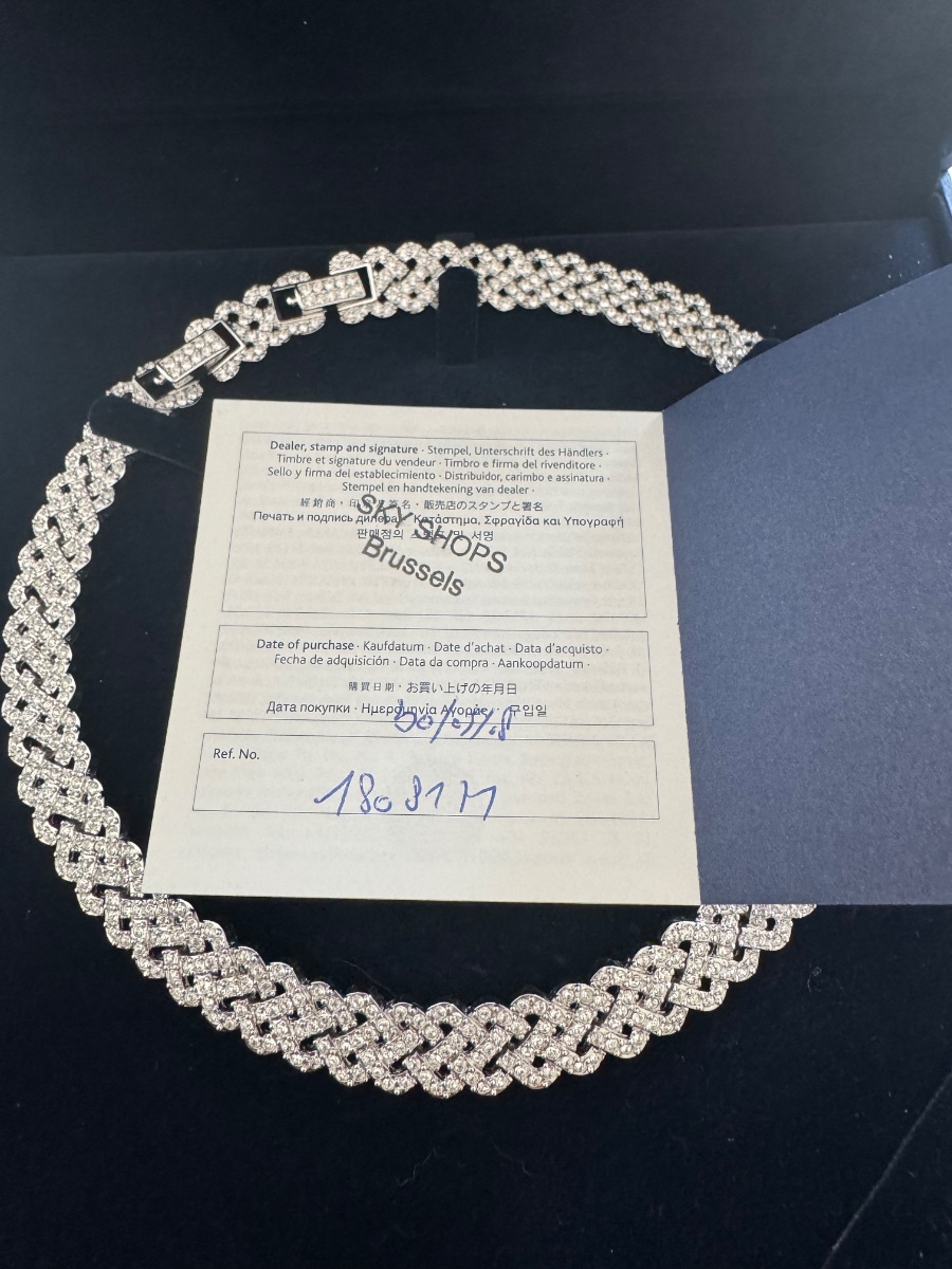Swarovski Vintage Crystal Statement Necklace | Original Box & Certificate photo 2