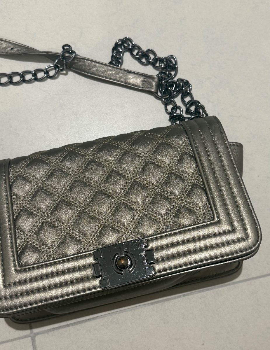 No Name Silver Shoulder Bag photo 3