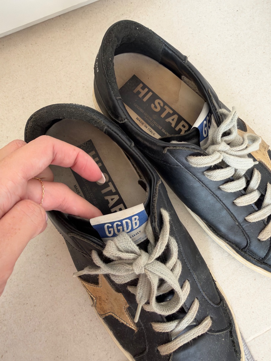 Golden Goose “Hi Star” Classic Leather Low Top Sneakers photo 3
