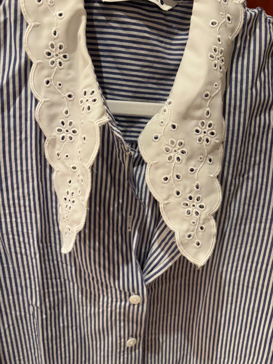 Zara shirt with neck detail photo 2
