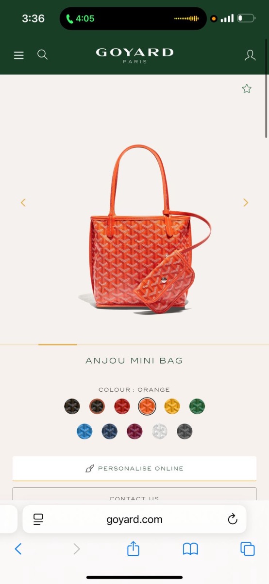Goyard Anjou Mini Bag photo 2