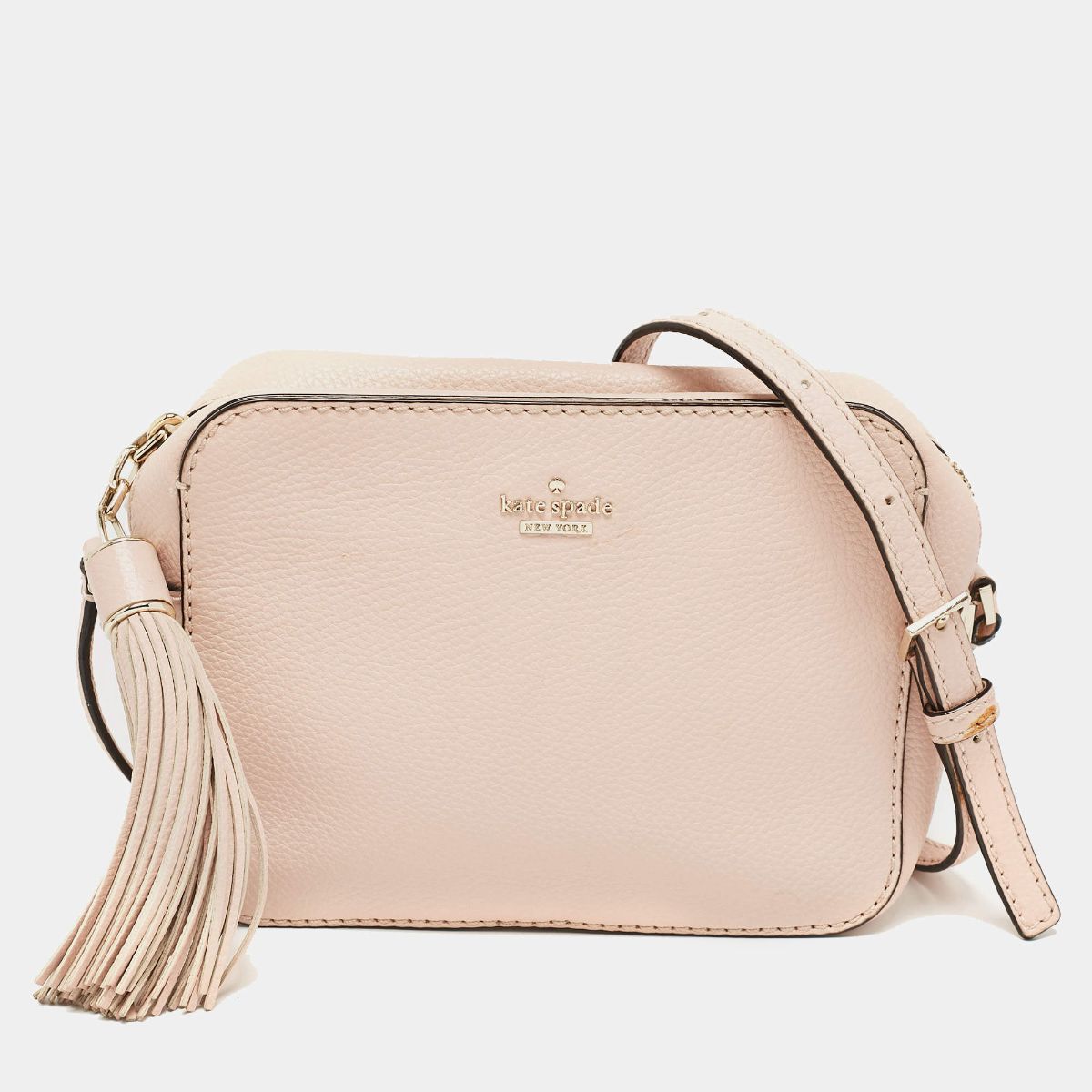 Kate Spade New York Kingston Drive Arla Leather Crossbody Bag (Blush Pink) photo 3