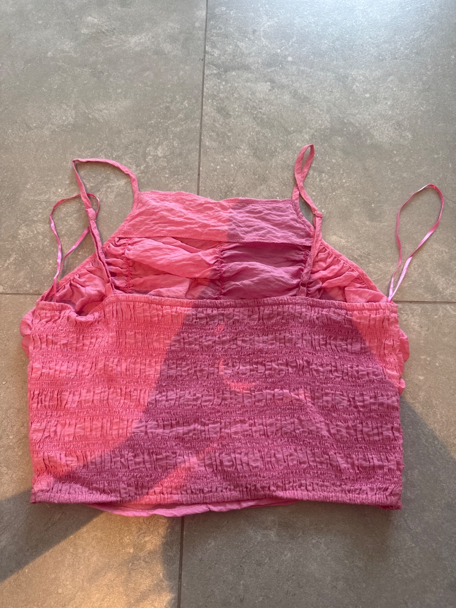 Zara Ruched Tank Top – Pink photo 2