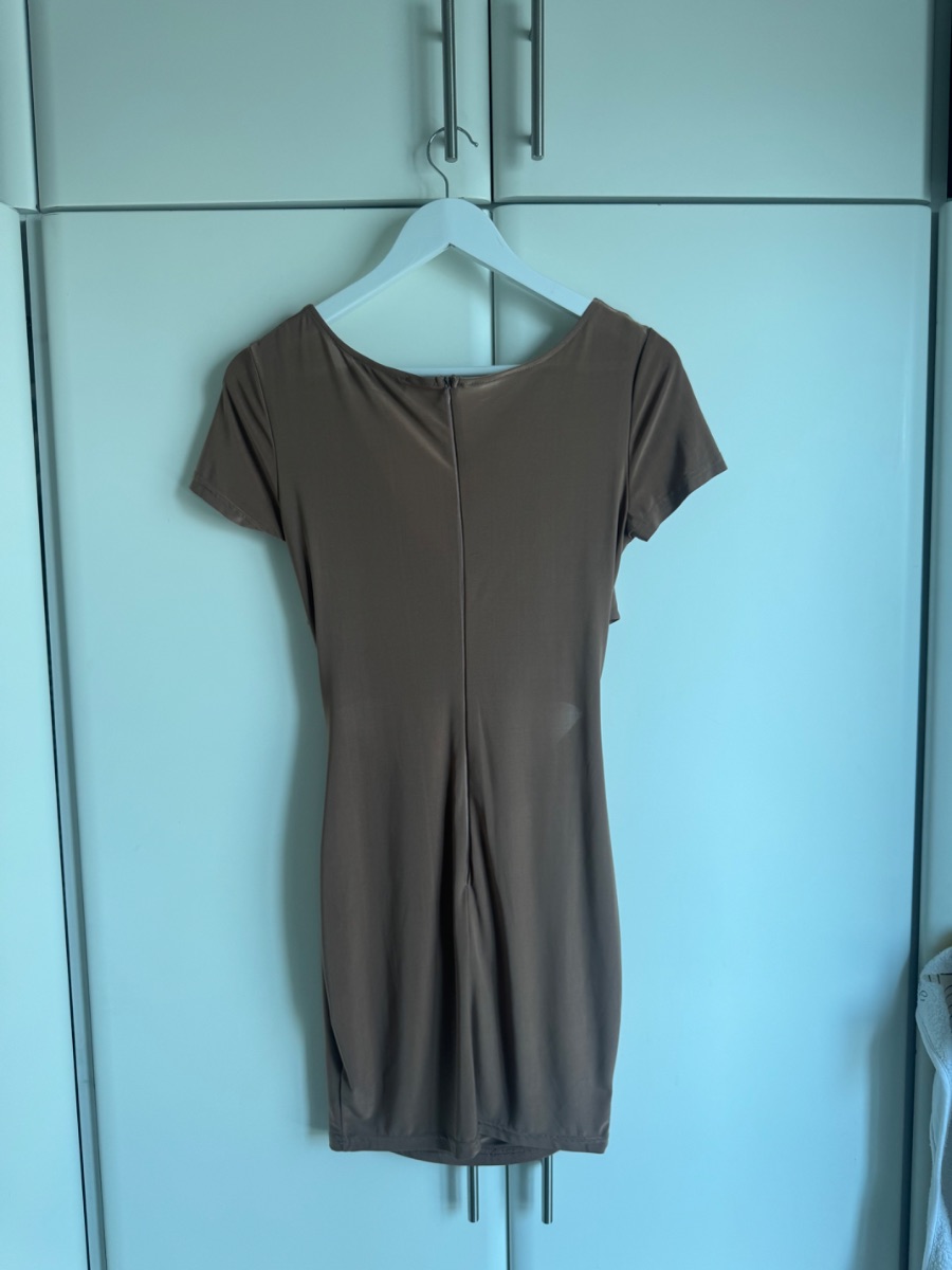 Ax Paris Brown Cut Out Mini Dress photo 2