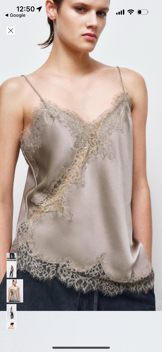 Zara Lace cami top
