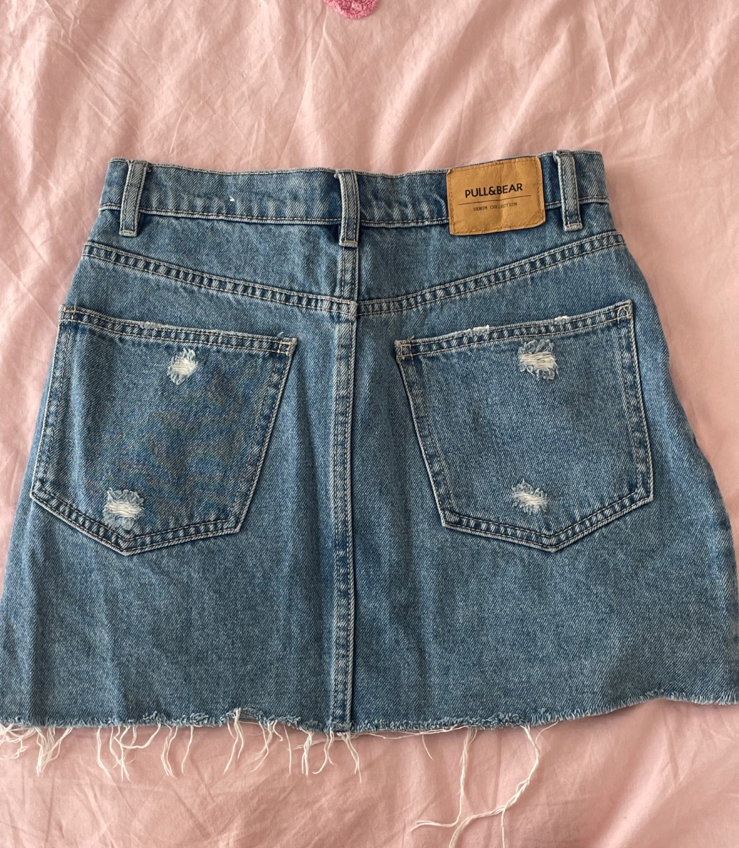Pull&bear denim mini skirt photo 3