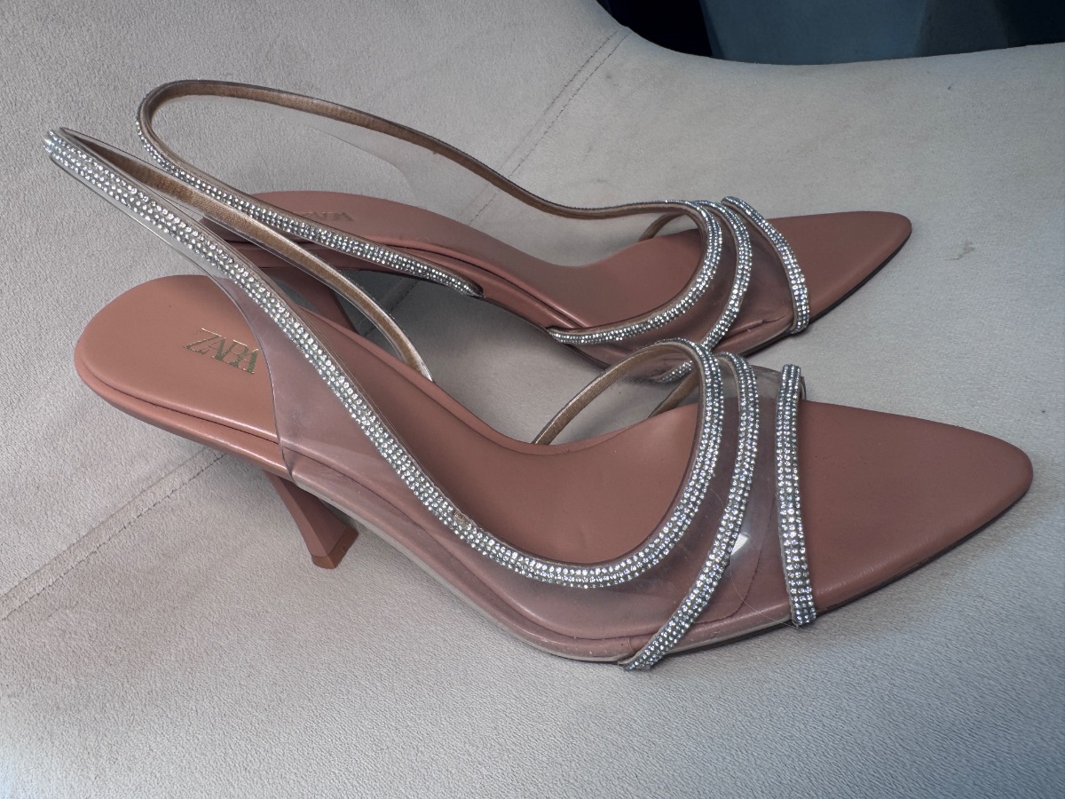 Zara crystal heels photo 3