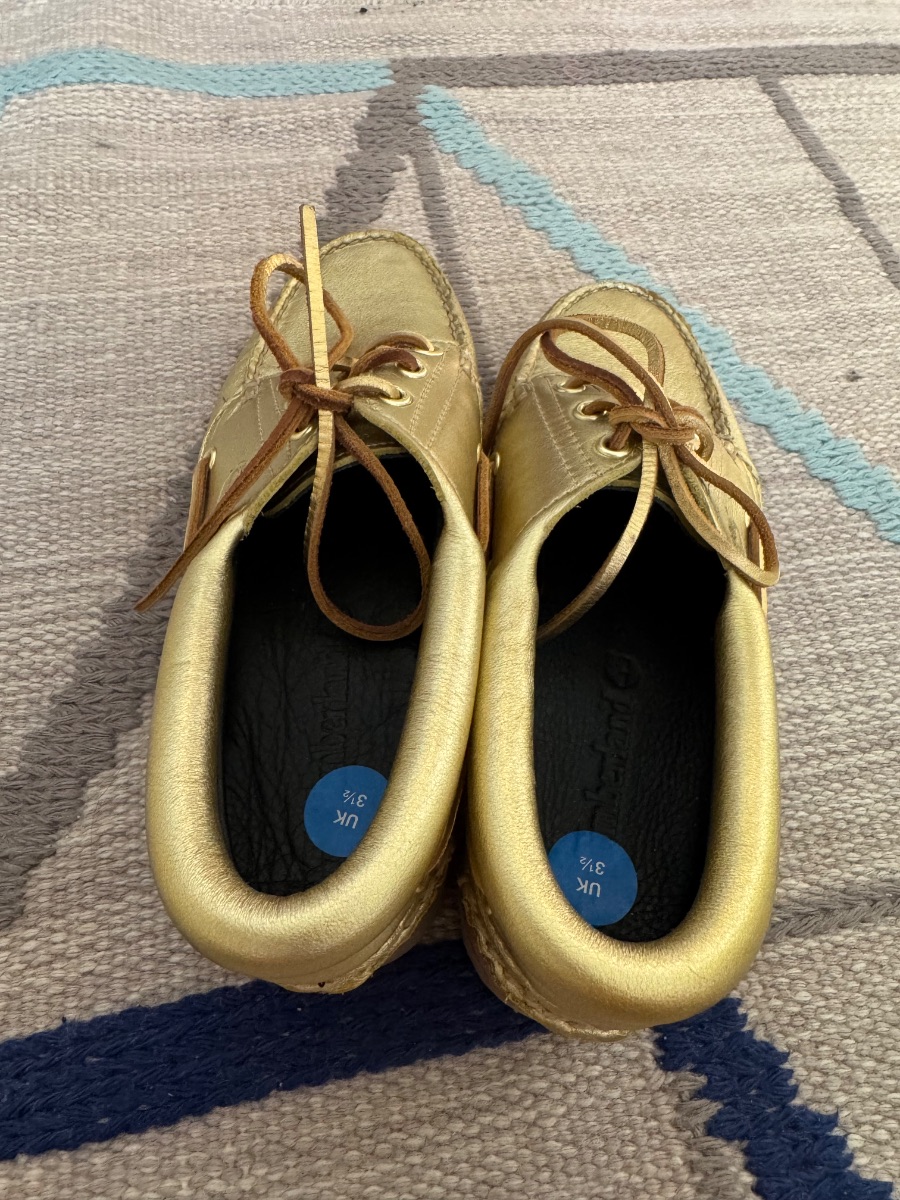 Timberland Gold Leather Loafers photo 2