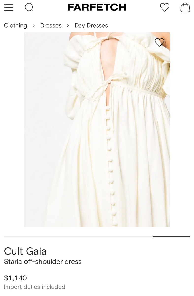 Cult Gaia Starla Linen Dress photo 2