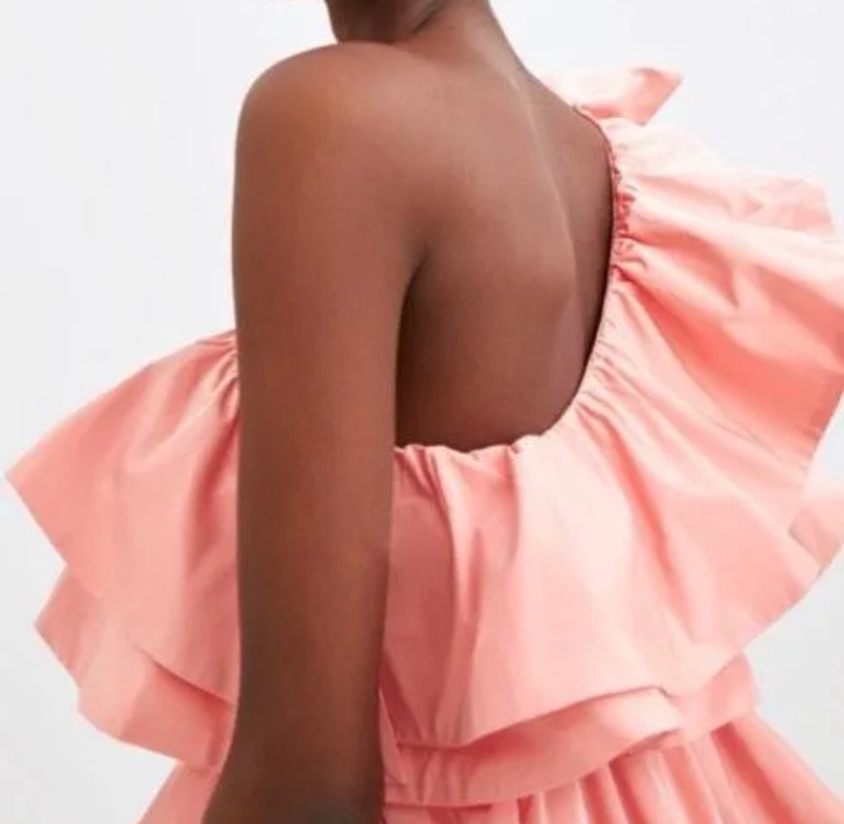 Zara Pink Ruffle Dress - Sz M - New With Tags photo 3