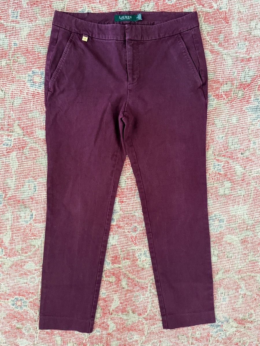 Ralph Lauren Plum Chino Pants size 4P photo 3
