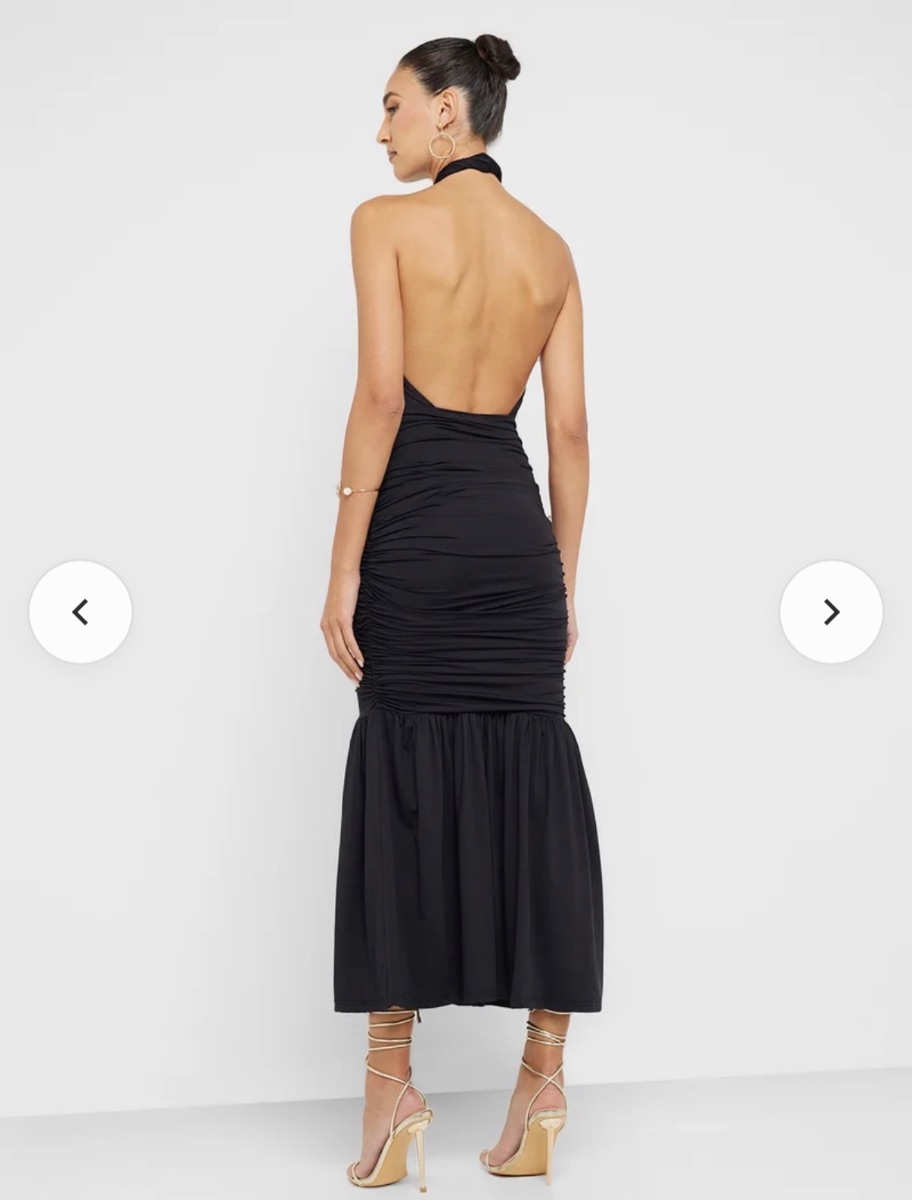 Ginger Black Halterneck Dress Size 12/14 photo 2
