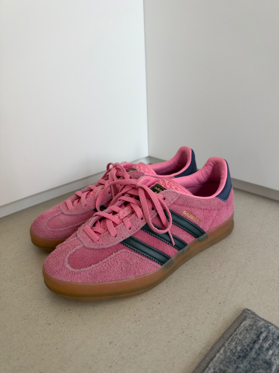Adidas Originals Gazelle Indoor Bliss Pink Core Black Suede - Size 38