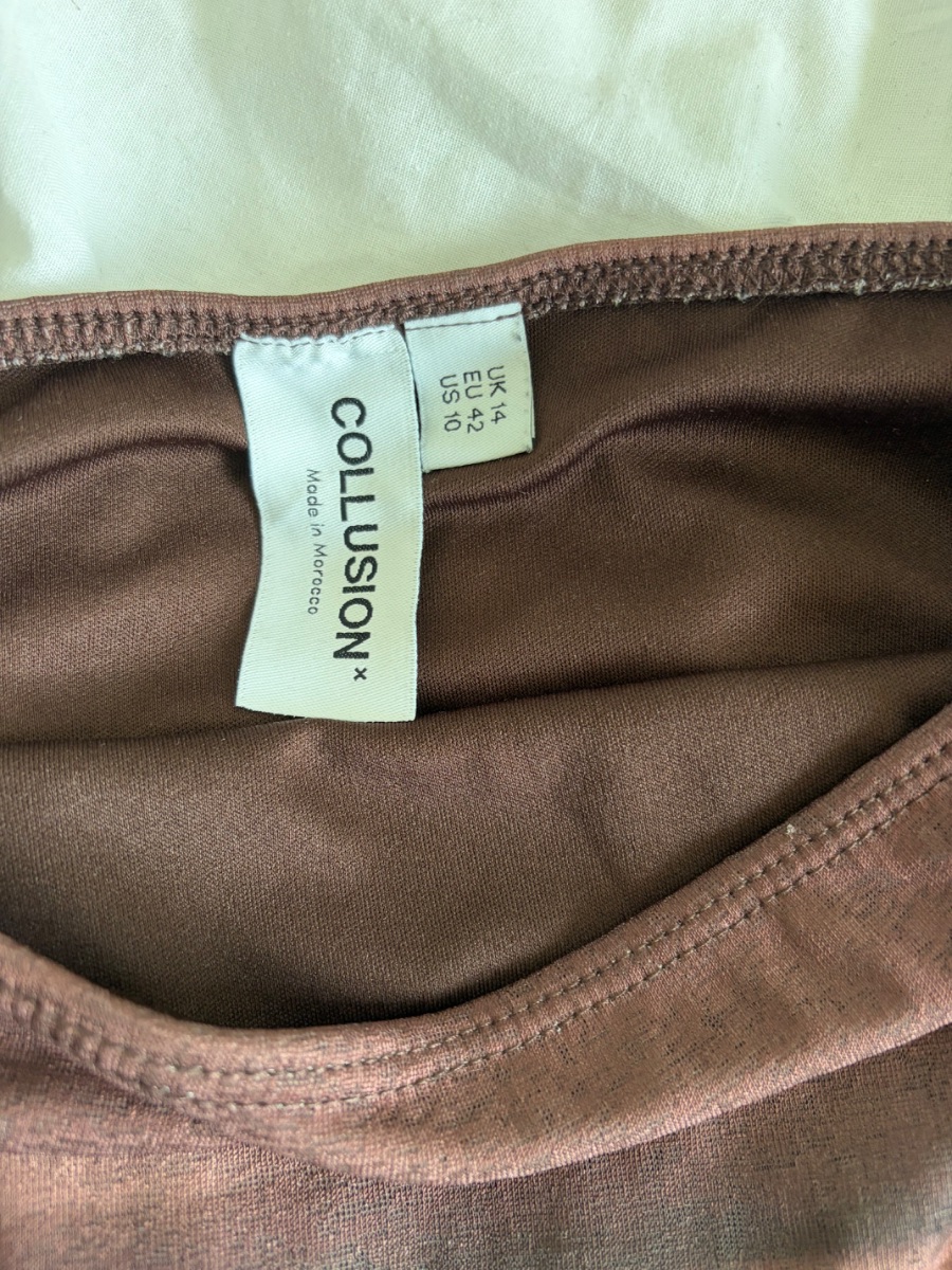 Collusion By Asos Brown marble co ord set photo 3