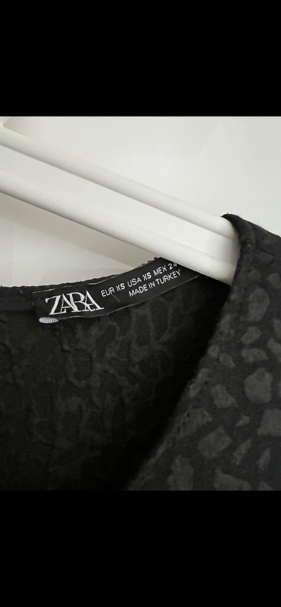 Zara black dress XS photo 3