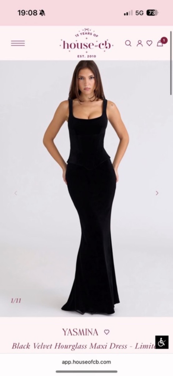 House of CB Black Corset Dress
