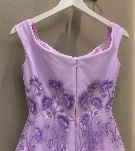 Hamad Albadièch Haute Couture Lilac Off-Shoulder Embroidered Evening Gown photo 3