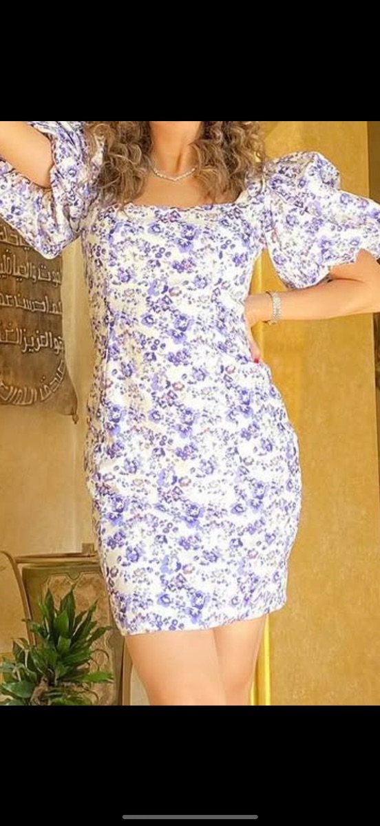 Missguided purple floral dress photo 2