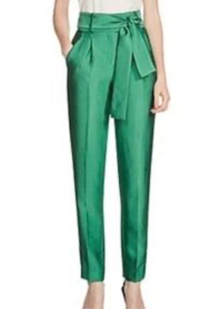 Maje Green High Waist Pants
