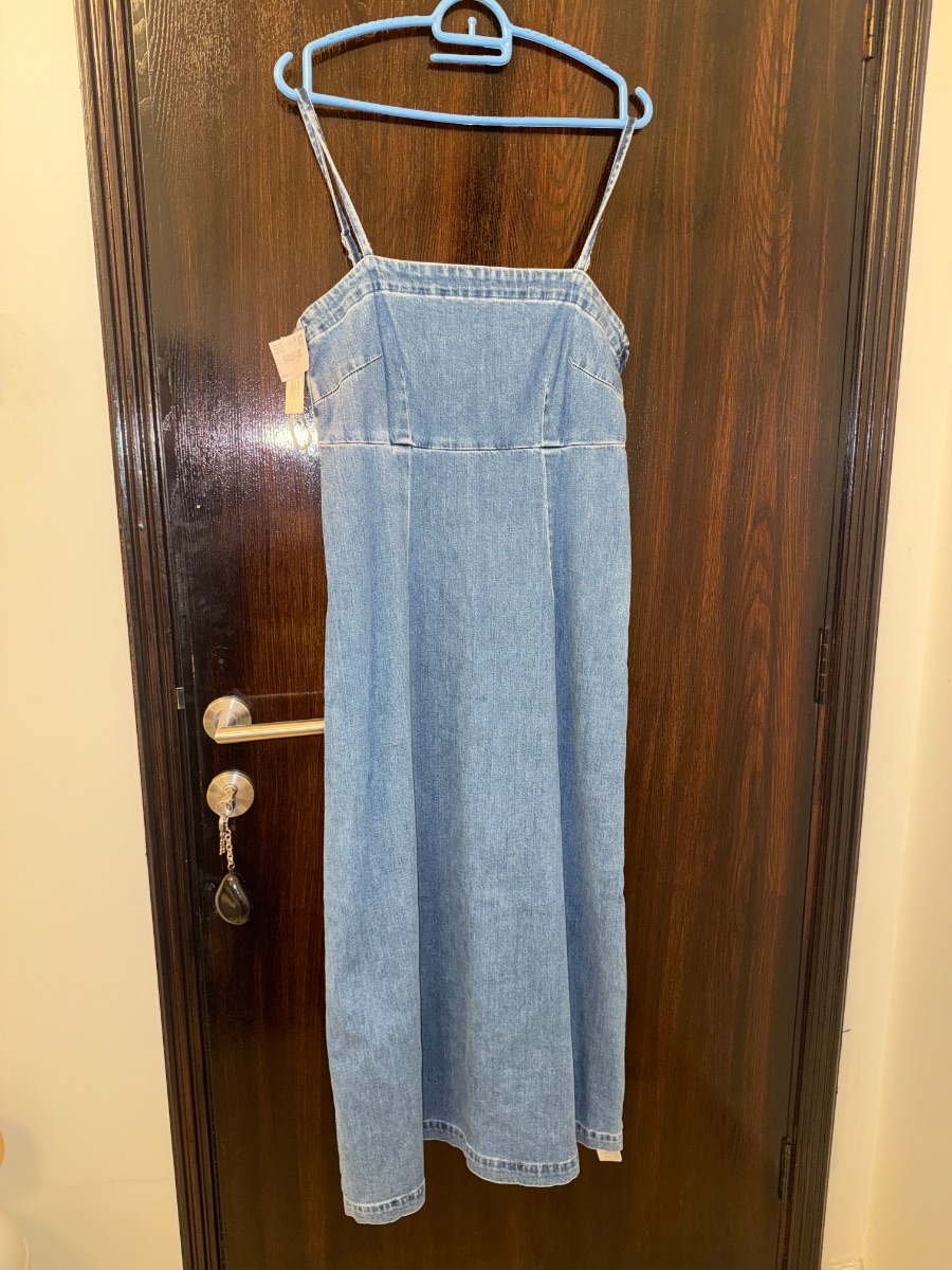 American Eagle Denim midi dress