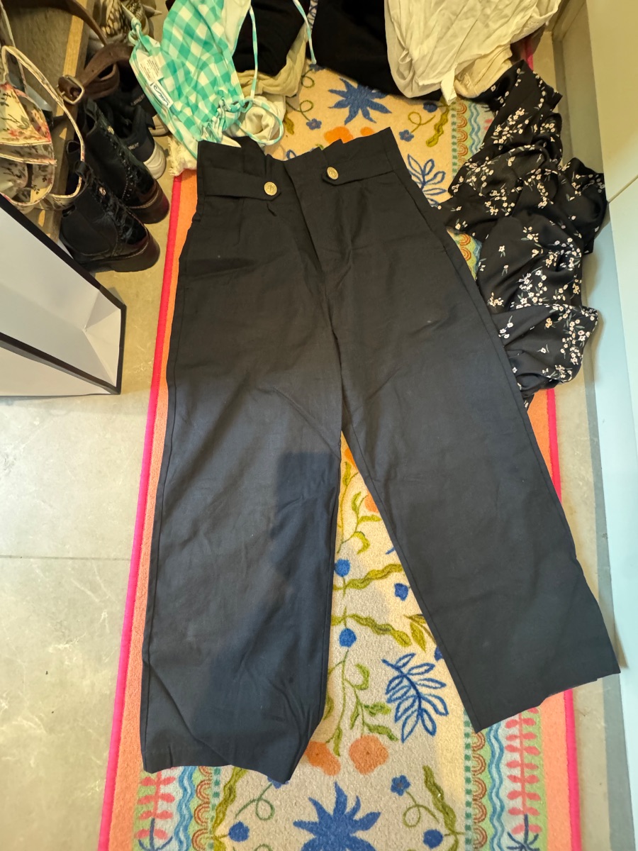 Zara formal trousers high waist with buttons