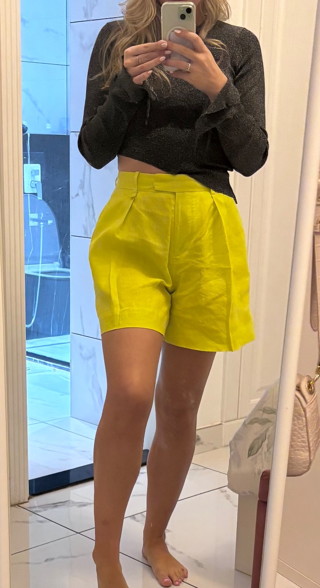 Arket Bright yellow shorts photo 2
