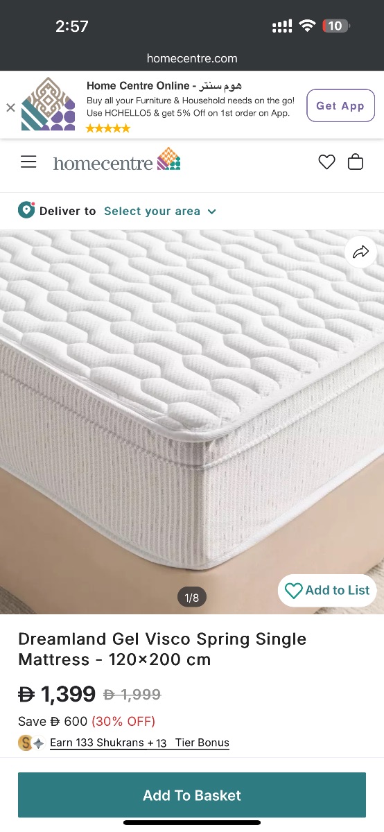 Home Centre Bed and mattress photo 3