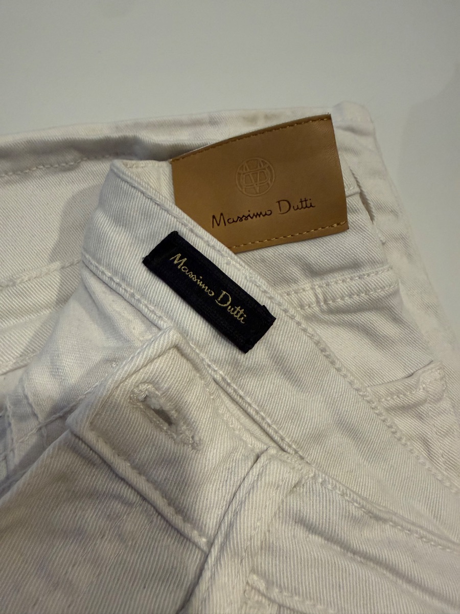 Massimo Dutti white jeans photo 2