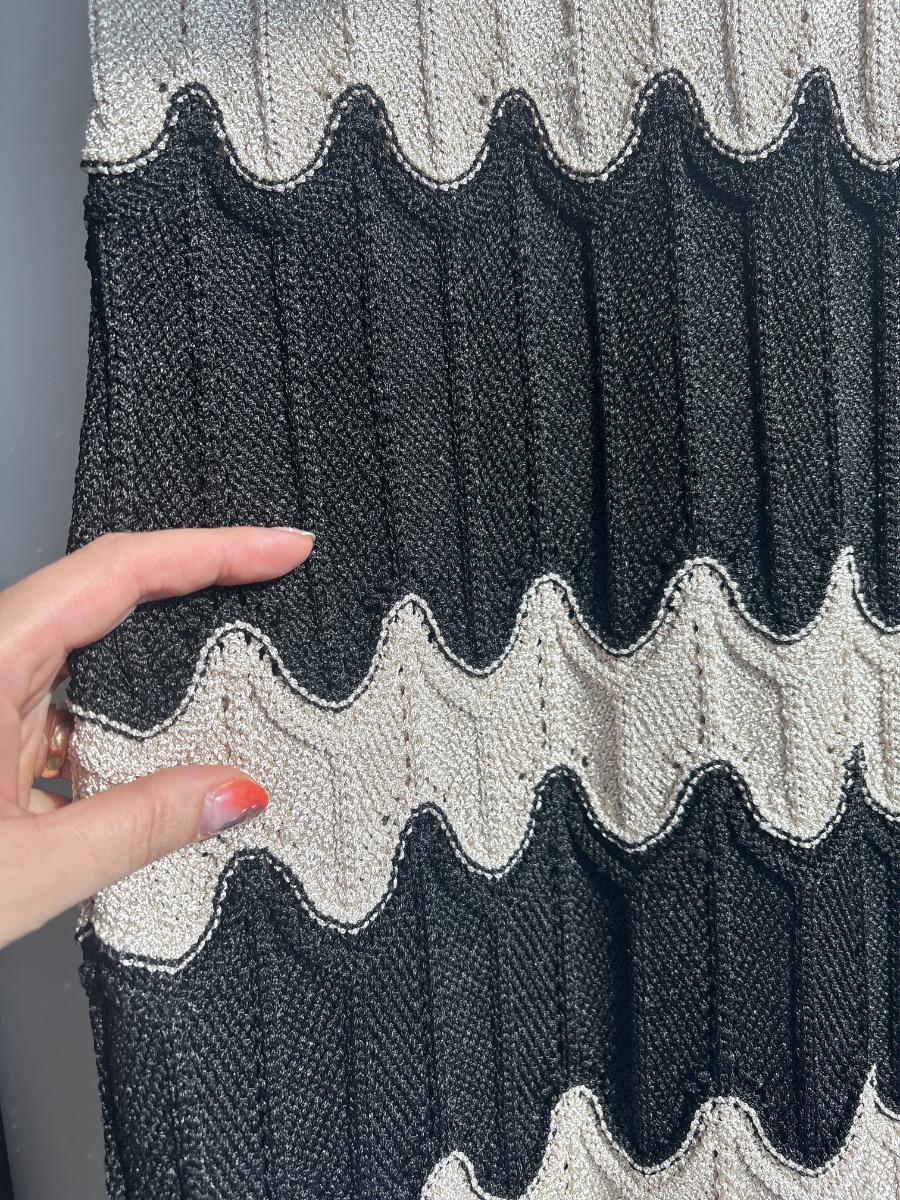 Wavy knit fringe dress MANGO photo 2