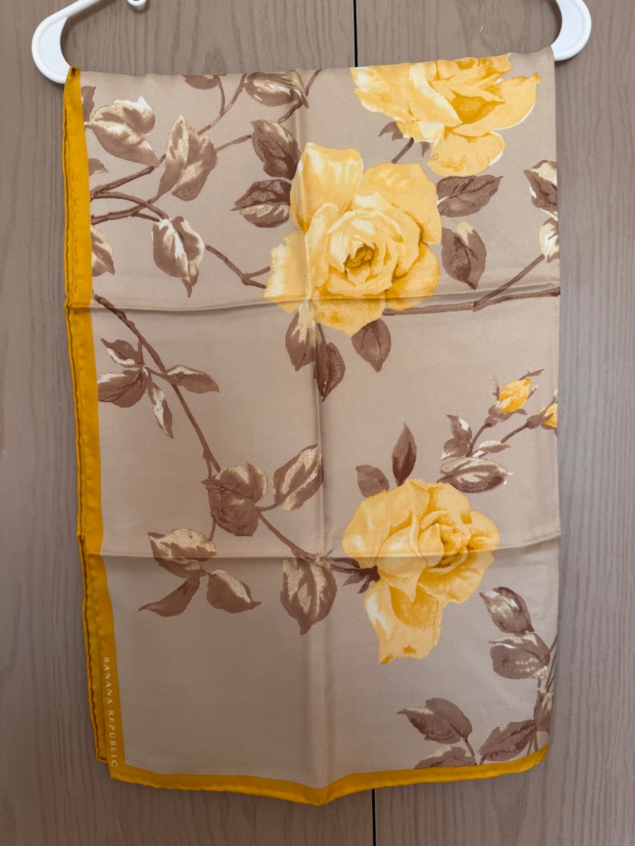 Banana Republic lightweight floral silk scarf