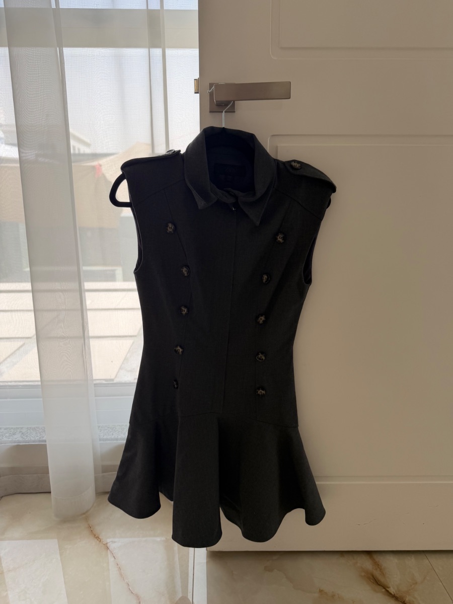 Zara Gray/ Black Mini Dress