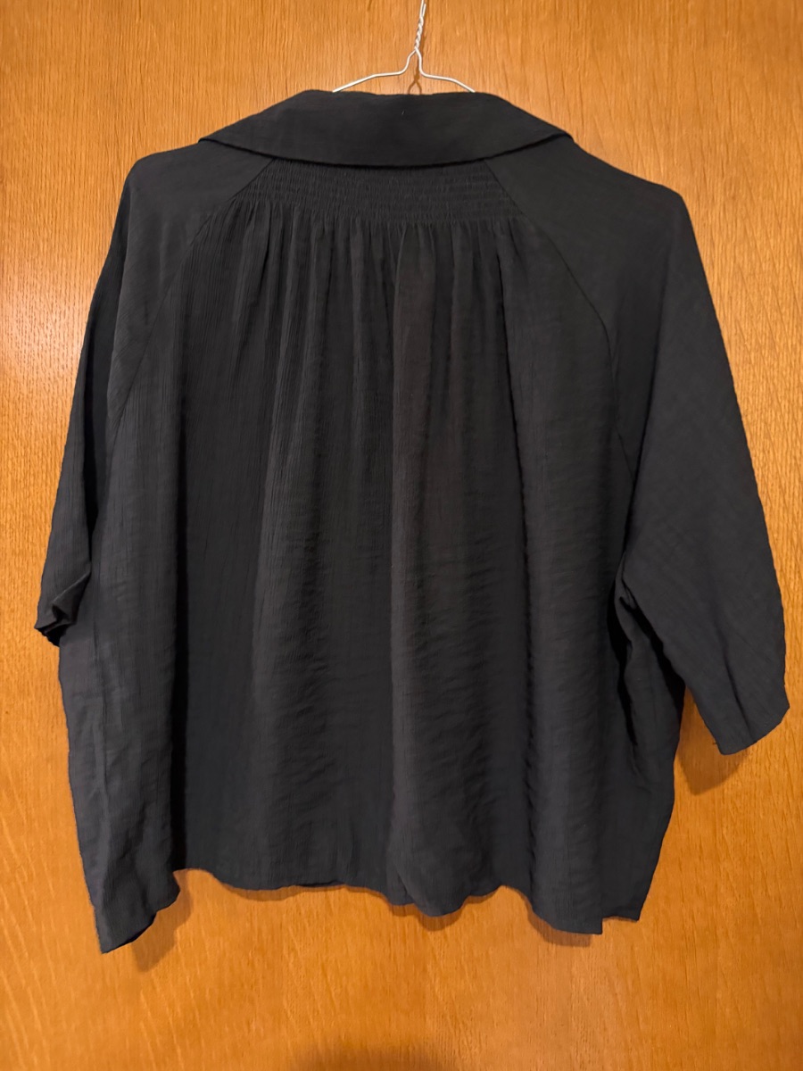Zara Black Cropped Shirt new with Tag photo 3