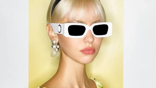 NEW: Versace white sunglasses