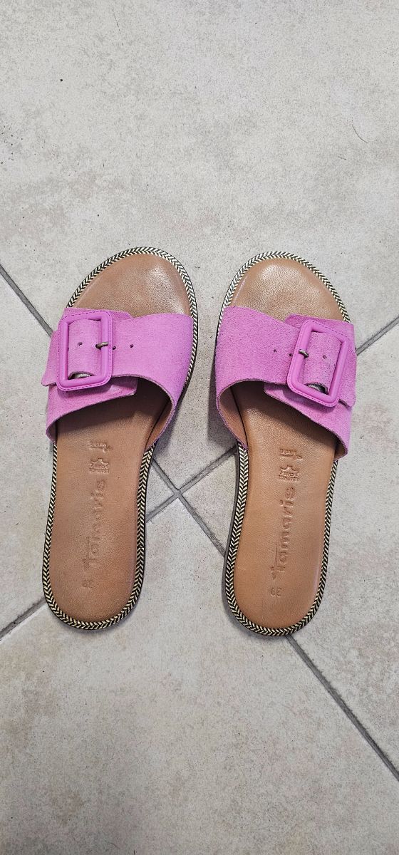 Tamaris Violet suede slides photo 2
