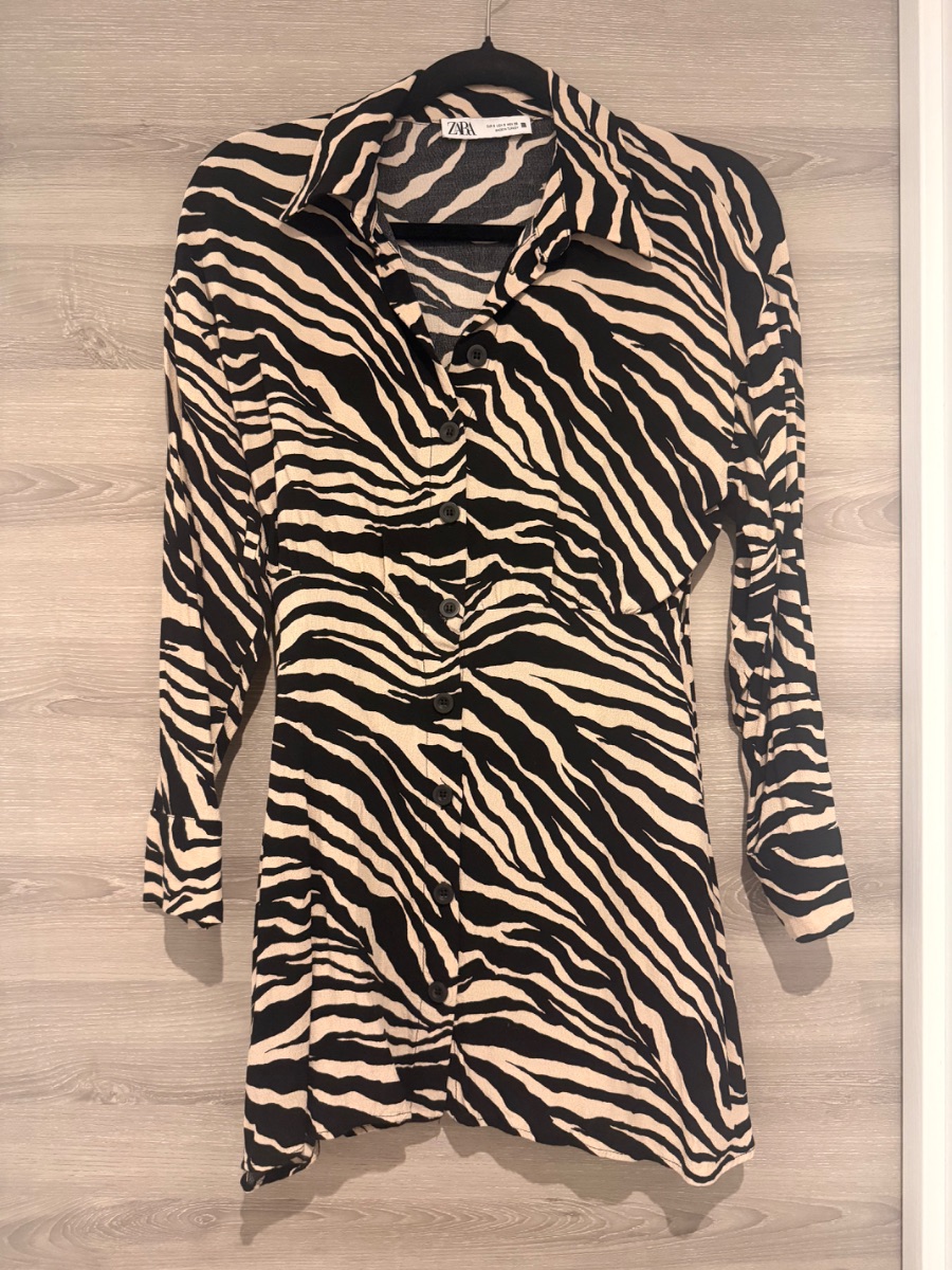 Zara zebra print dress