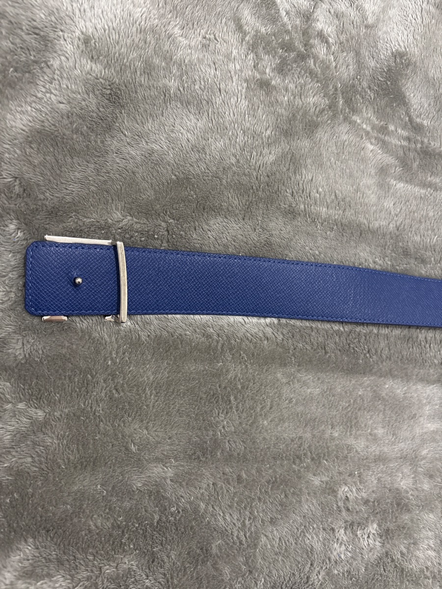 Authentic Louis Vuitton royal blue monogram belt photo 2