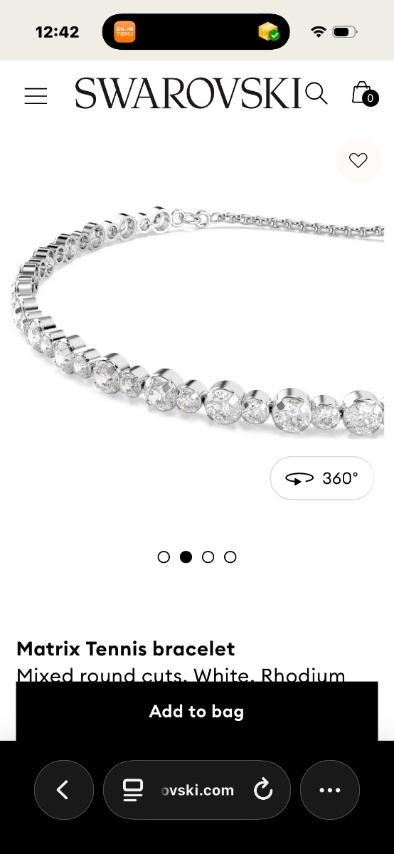 Swarovski Matrix Tennis bracelet photo 3
