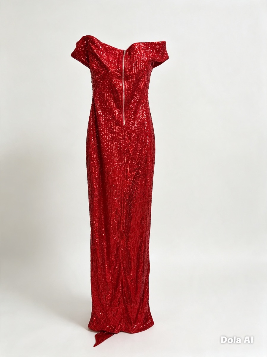 Fashion Nova FASHIONOVA Red Sequin Gown photo 3