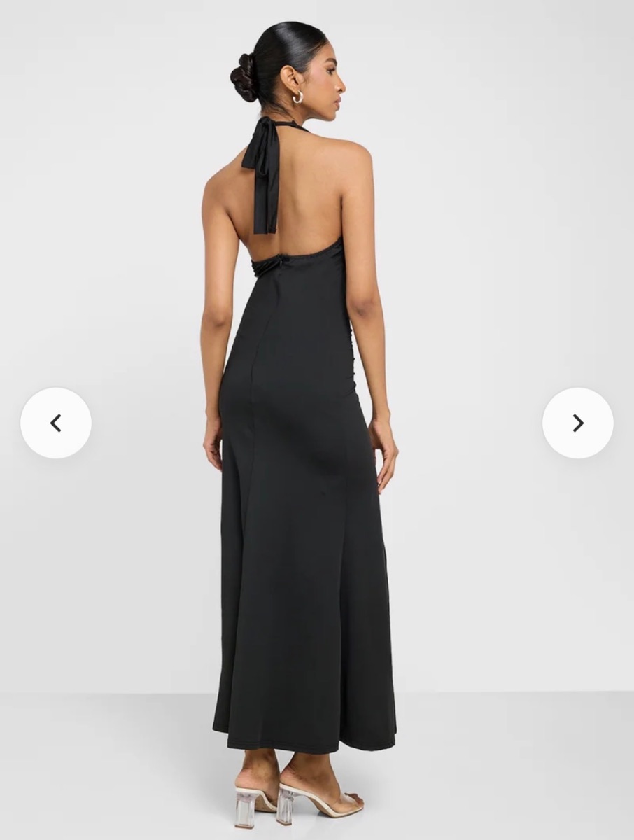 Ginger Ruched Maxi Dress Size 12 photo 2