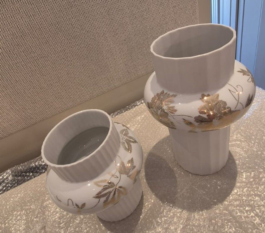 Rosenthal Studio-Line "Falda" Porcelain Vases by Sebastian Herkner photo 2
