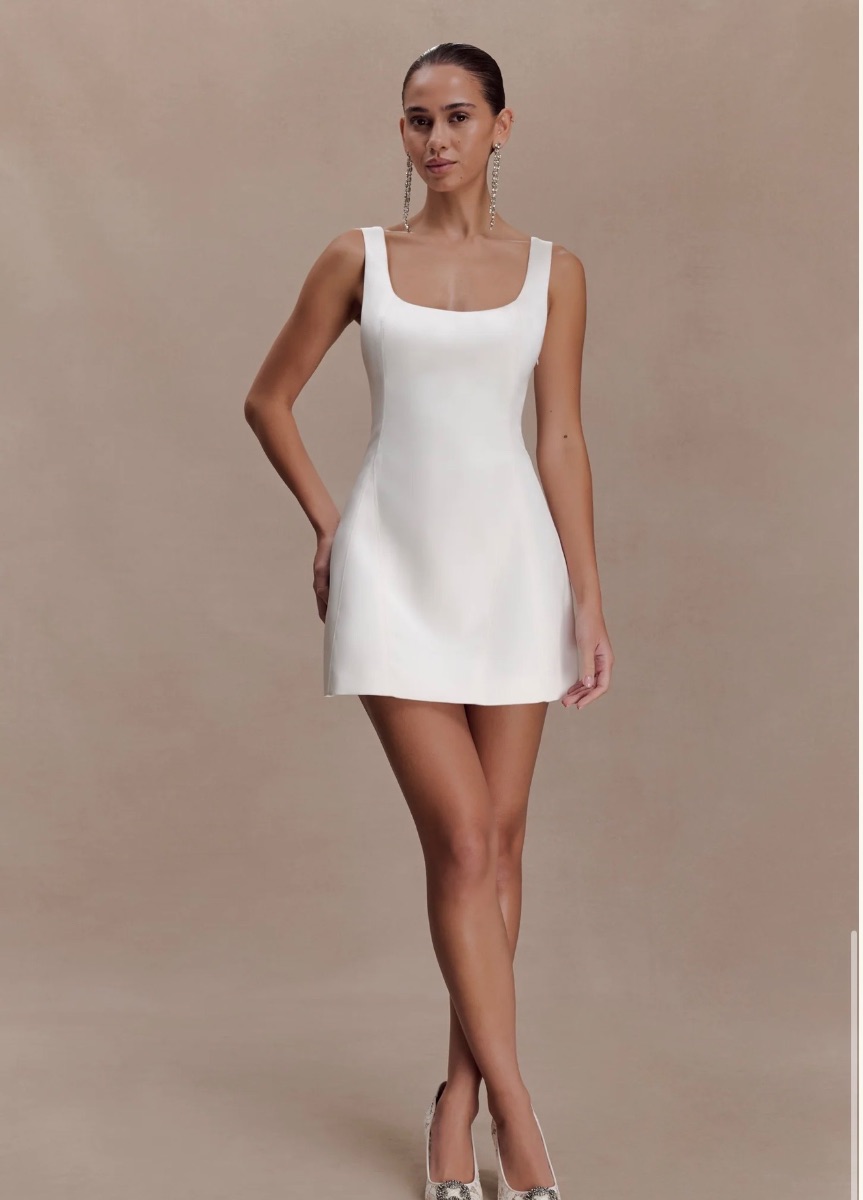 Meshki Beth Satin Mini Dress photo 2