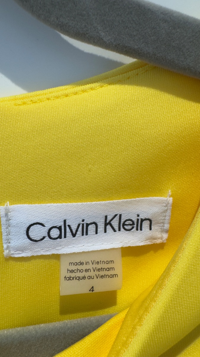 Calvin Klein Yellow Summer dress photo 2