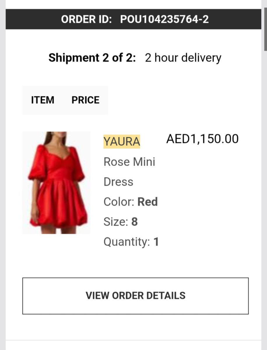 Yaura red mini dress photo 2