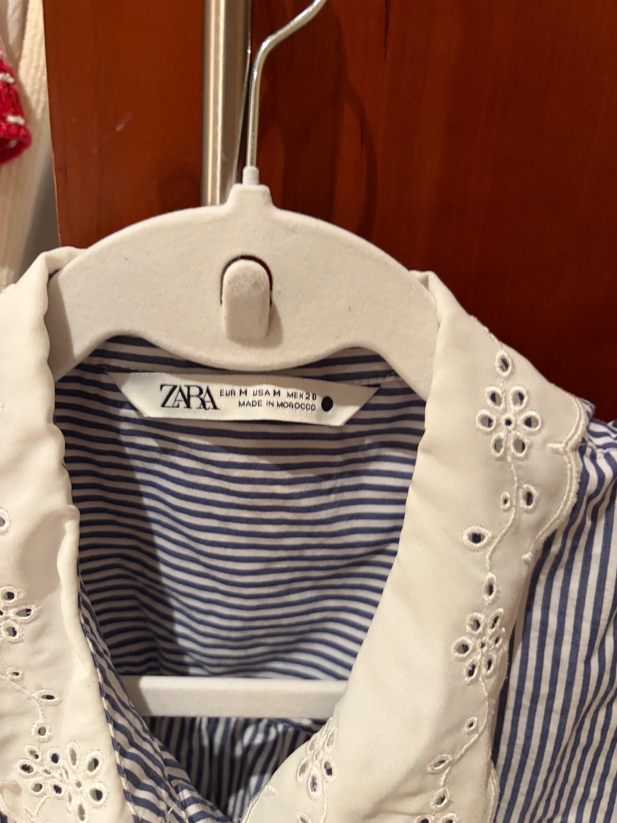 Zara shirt with neck detail photo 3