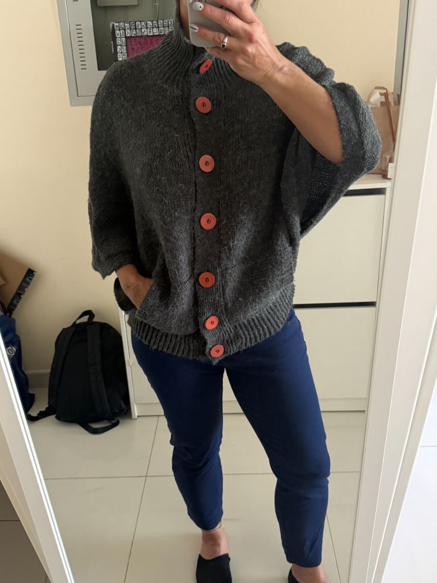 Topshop Grey Poncho