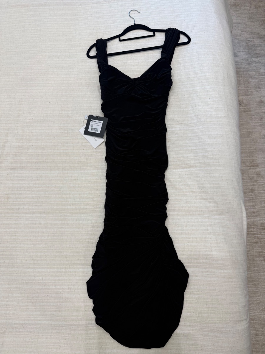 Never worn Norma Kamali Black Dress photo 3