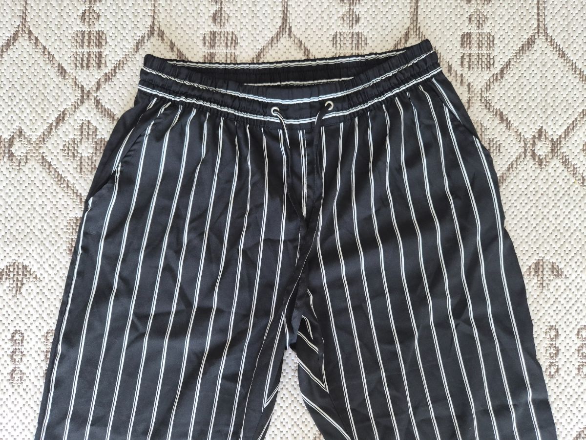 Terranova Striped Black White Pants